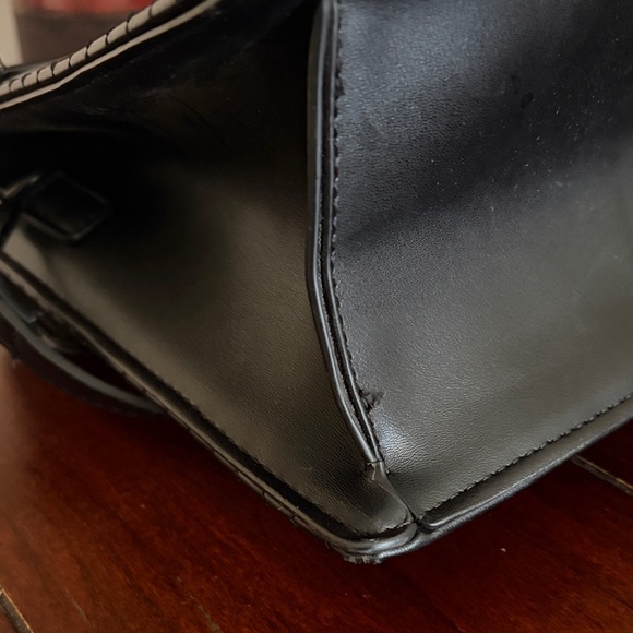 Aldo Black Structured Satchel - Picture 11 of 15